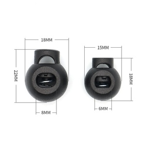 Nhựa POM ABS mùa xuân chuyển đổi cuối dây khóa Stopper cho du lịch Ba lô phụ kiện quần áo - Product Image 3