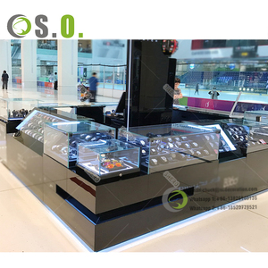 Hiện đại đồng hồ cửa hàng thiết kế kiosk hiển thị đứng truy cập đồ nội thất đồng hồ hiển thị Showcase - Product Image 1