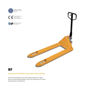 Chariot à palettes manuel pliable de 2t, 2,5t, 3t de capacité, chariot à palettes manuel à fourches courtes, véhicule de manutention - Product Image 4