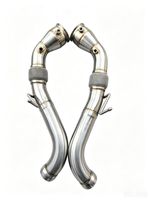 Tubería de Escape de Flujo Libre con Catalizador para McLaren 570S 650S 540C MP4-12C 600LT, Soldada con TIG en Acero Inoxidable SS304, en Stock, Lista para Enviar
