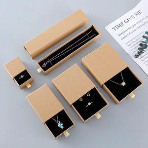 Drawer Style Jewelry Gift Box Luxury Slide Pull Out Jewelry <b>Storage</b> Case Elegant Gift Box for Necklace <b>Ring</b> Earrings Jewelry - Product Image 5