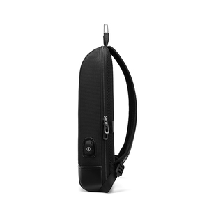 Бизнес умный Рюкзак Для Ноутбука Мужской USB 15,6 дюймов рюкзак для ноутбука дорожный Черный тонкий рюкзак супер легкая школьная сумка - Product Image 4