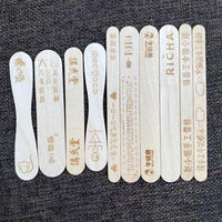 Bâtonnets de glace biodégradables en bois, écologiques, personnalisables avec logo, vente en gros