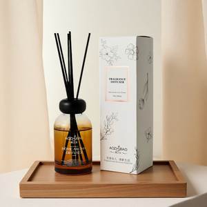 Luxury Reed Diffuser in Glass Bottle Home Spa Office Aromatherapy Oil Freshener Hotel Amenities OEM Wholesale Gift Package - Product Image 1