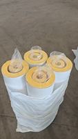 Isolation de tuyaux en laine de verre avec revêtement en feuille, section de tuyau préformée en fibre de verre ASJ pour l'enveloppement des tubes de vapeur et d'eau réfrigérée CVC