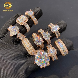 Luxury Women VVS Moissanite Hip Hop Jewelry <strong>Rings</strong> <strong>925</strong> <strong>Silver</strong> Fine Jewelry Full Diamond Iced Out Wedding Engagement <strong>Ring</strong> - Product Image 4