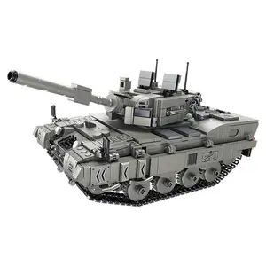 Panlos Duitse Militaire Tank Bouwstenen Set 676002 Militair Voertuig 676003 App Controle Ww2 Leger Tank Diy Brick Sets