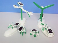 Jouets Lehoo Robots en plastique vert à énergie solaire DIY 6 en 1 Kit d'assemblage scientifique et d'ingénierie pour enfants de 2 à 14 ans