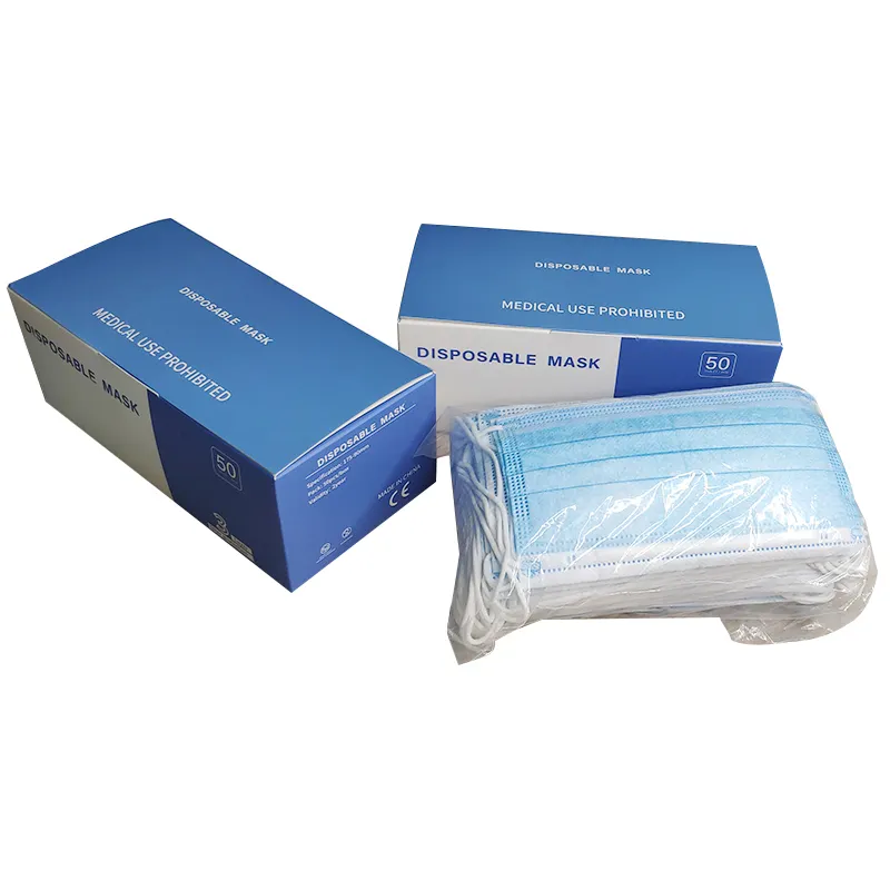 Custom face mask anti dust disposable nonwoven 3 layers mask disposable fashion medical mask