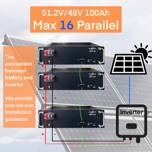 Enice טוב כיתה א + תאים 48v 51.2v 100ah לי חבילת סוללות ליתיום רכוב מתלה - Product Image 2