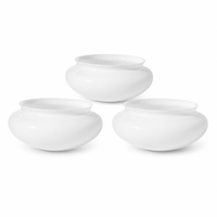 Abat-jour en verre sodocalcique soufflé à la main, blanc laiteux, diffuseur de lumière pour plafonnier encastré