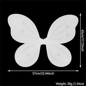 Toptan kelebek çılgınlığı melek prenses kızların peri kanatları çocuklar kostüm kelebek kanatları için parti giyinmek - Product Image 2