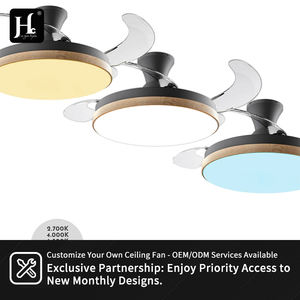 Ventilateur de plafond électrique invisible de style nordique de 42 pouces, 3 pales, ventilateur chic, luminaire suspendu pour chambre à coucher, salle à manger, salon, décoration intérieure - Product Image 5