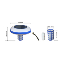 Purificateur de piscine à faible teneur en chlore, ioniseur solaire flottant pour nettoyer l'eau des piscines hors sol et enterrées