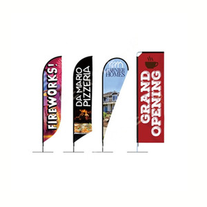 Chất Lượng Cao In Kỹ Thuật Số Chống Gió Quảng Cáo Tùy Chỉnh Bay Biểu Ngữ Sail Teardrop Cờ Bãi Biển Lông Cờ Biểu Ngữ - Product Image 3