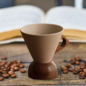 Ensemble de tasses à café en céramique vintage en gros – Design élégant pour usage domestique, tasse personnelle avec soucoupe pour femme - Product Image 2