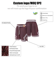 Pantalones Cortos Deportivos Transpirables de Verano para Hombre, Uniformes de Baloncesto Personalizados para Gimnasio y Running, con Bolsillo con Cierre y Secado Rápido