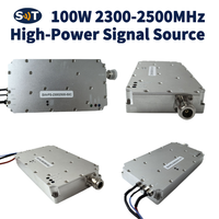 Module amplificateur RF large bande SWT 100W |   Source de signal haute puissance 2300-2500 MHz |   Gain de 50 dB |   28V 10A |   Test de communication