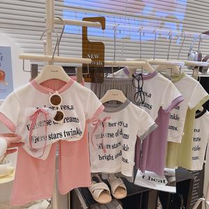 Nouvel ensemble d'été pour les <span class=keywords><strong>filles</strong></span>, haut en dentelle tendance pour enfants et pantalon large, tenue d'été deux pièces pour les <span class=keywords><strong>filles</strong></span>. - Product Image 1