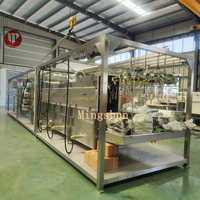 Projets clés en main, équipement d'abattage automatique de poulets, équipement d'abattoir avicole, machine d'abattage de poulets électrique