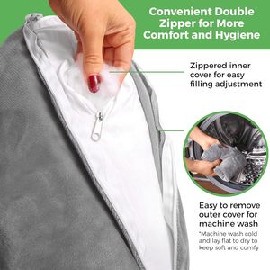 Almohada de Soporte para Hombros en Forma de U, Gris, Firmeza Media, Terapia de Recuperación Postoperatoria, Almohada para Dormir de Lado - Product Image 4