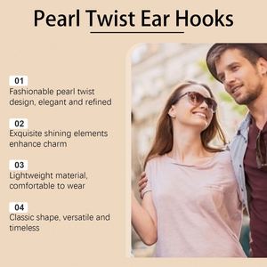 Pearl Twist Ear <b>Hooks</b> One-piece Female Temperament Hundred Match Ear <b>Clip</b> Earrings Twist Pearl Ear <b>Hooks</b> - Product Image 5
