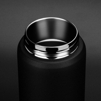 Bouteille d'eau portable en acier inoxydable pour le sport et les voyages, bouteille d'eau isolée sous vide à double paroi avec couvercle à paille, 12 oz, 32 oz