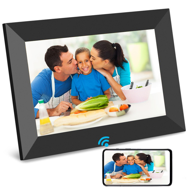 Frameo WiFi Digital Picture Frame 15.6 Inch FHD Display Android WiFi Frameo Digital Photo Video Frame with Built-in 16GB 32GB