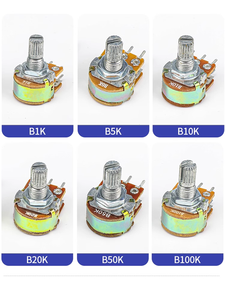 Chiết Áp Âm Thanh Nổi Kép B100K B104 <span class=keywords><strong>100K</strong></span> Chiều Dài Tay Cầm 20Mm 6 Pin Bộ Khuếch Đại Âm Lượng Âm Thanh Sốt - Product Image 4