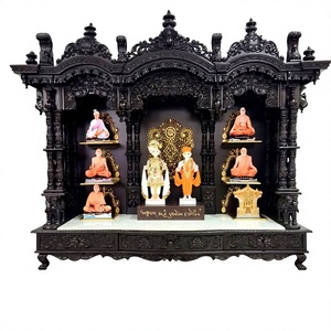 Grand Mandir en bois Swaminarayan pour la maison, fabriqué à la main en teck massif, vente en gros, fabricant et exportateur pour l'Australie - Product Image 2