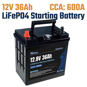 แบตเตอรี่ลิเธียมความจุสูง 12V 600CCA 36Ah สำหรับสตาร์ทรถยนต์ในสภาพอากาศหนาวเย็น พร้อมหน้าจอแสดงพลังงาน แบตเตอรี่สำรองฉุกเฉิน - Product Image 1
