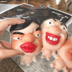 Hot bán tiktok đầu lớn đầy đủ môi đeo mặt nạ người trẻ em 'giảm căng thẳng Squishy Đồ chơi TPR Silicone mụn ép đồ chơi - Product Image 2