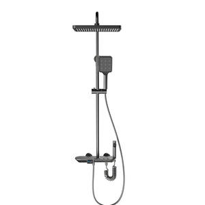 Robinet de douche mural intelligent thermostatique en cuivre intégral Vimijia ZY-22801-Q, vente en gros d'usine, avec affichage numérique et jet supérieur - Product Image 2