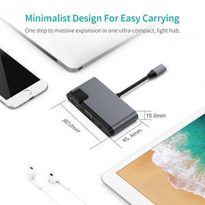 Tipo da C a USB3.0 + HDMI + VGA + Audio + USB-C PD RJ 45 + SD + TF 6 adattatore porta 5-in-1 USB 3.0 C Hub Docking Station - Product Image 6