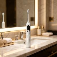 Brosse à dents électrique sonique à affichage LED, vente chaude d'usine, brosse à dents électrique pour adultes, idéale pour les voyages