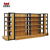 Hong He broodrek, houten displayrek voor fruitwinkels, schappen voor supermarkten en levensmiddelenwinkels, gondola schappen