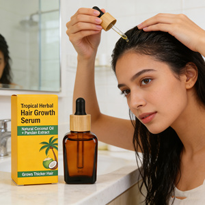 Suero Orgánico para la Caída del Cabello con Romero y Biotina - <span class=keywords><strong>Bloqueador</strong></span> de DHT <span class=keywords><strong>Vegano</strong></span> para un Crecimiento Rápido - Product Image 4