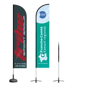 Drapeau à franges promotionnel le plus vendu pour la promotion en gros en extérieur, drapeau de plage - Product Image 2