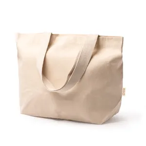 Borsa shopper in cotone riciclato, merchandising sostenibile - Product Image 1