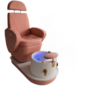 Trendy Customize Red Grey Blue White Luxury Modern Pedicure Chair Recliner with Foot Spa Massage for Beauty Nail Salon - Product Image 6