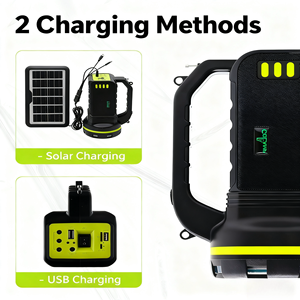 Lámpara de señal de reflector solar de alta calidad de larga duración para rescate de emergencia Camping pesca senderismo linterna solar - Product Image 2