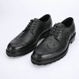 Nouvelles chaussures de ville et Richelieu pour hommes, de luxe, en cuir d'autruche fait main, de style italien, sur mesure et de haute qualité - Product Image 4