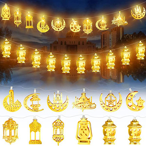 20 Đèn Led EID Moon Sao dầu hỏa đèn lồng đèn 9.84 chân mubarak chuỗi đèn trang trí ramadan nóng cho các bên - Product Image 3