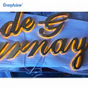 Custom 3D Display pubblicitario a LED per esterni cartelles Business Light con Logo lettere Lumineuse Enseigne pannello per la società Sign - Product Image 1