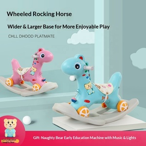 Caballito Balancín <span class=keywords><strong>para</strong></span> Niños, Juguete <span class=keywords><strong>Dos</strong></span> en Uno <span class=keywords><strong>para</strong></span> Bebés, Regalo <span class=keywords><strong>de</strong></span> Primer Cumpleaños, Caballo Pequeño <span class=keywords><strong>de</strong></span> Doble Uso con Cuatro Ruedas, 0-36 <span class=keywords><strong>Meses</strong></span> - Product Image 5