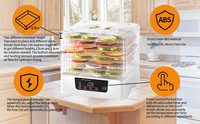 5 Laag Droger Groente En Fruit Droogmiddel Huishoudelijke Elektrische Uitdroging Elektrische Gedroogde Machine Diy Voedsel Droger