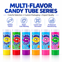 Tubes d'emballage multicouches en aluminium et plastique imprimés sur mesure avec bouchon à vis, contenants rechargeables pour confiture, miel et chewing-gum