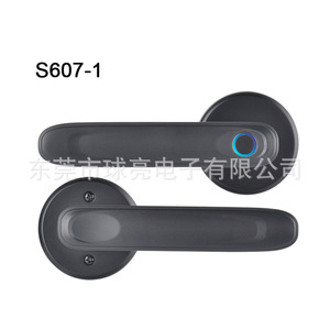 Qleung Smart <b>Lock</b> Black Fingerprint App <b>Key</b> Unlocking Door Handle S607-2 - Product Image 3