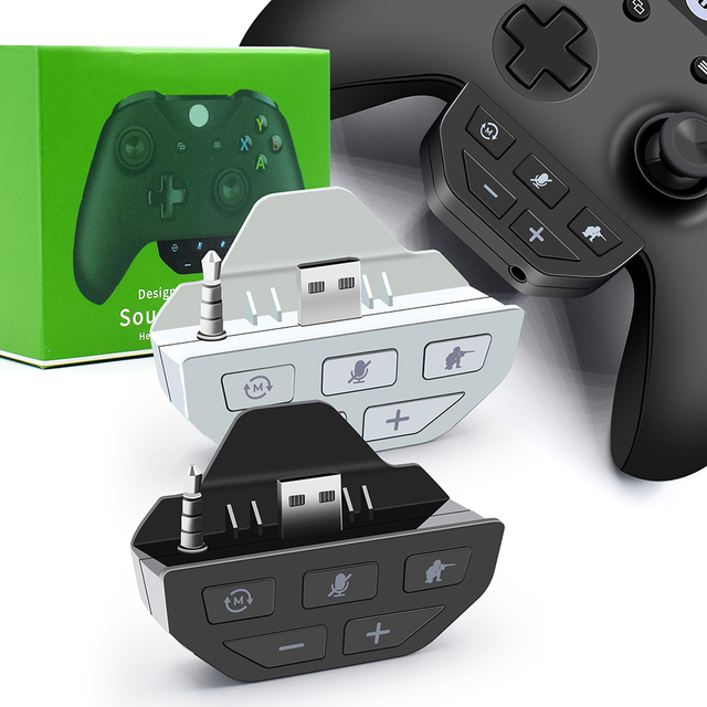 Stereo Headset Adapter for Xbox One & Xbox Series X|S Controller - Adjust Audio Balance (Game Sound & Voice Chat), Volume
