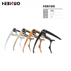 Capo BDJ-56 HEBIKUO para Guitarra, con Acabado Brillante Negro y Removedor de Clavijas Integrado para Guitarra Acústica/Eléctrica - Product Image 4